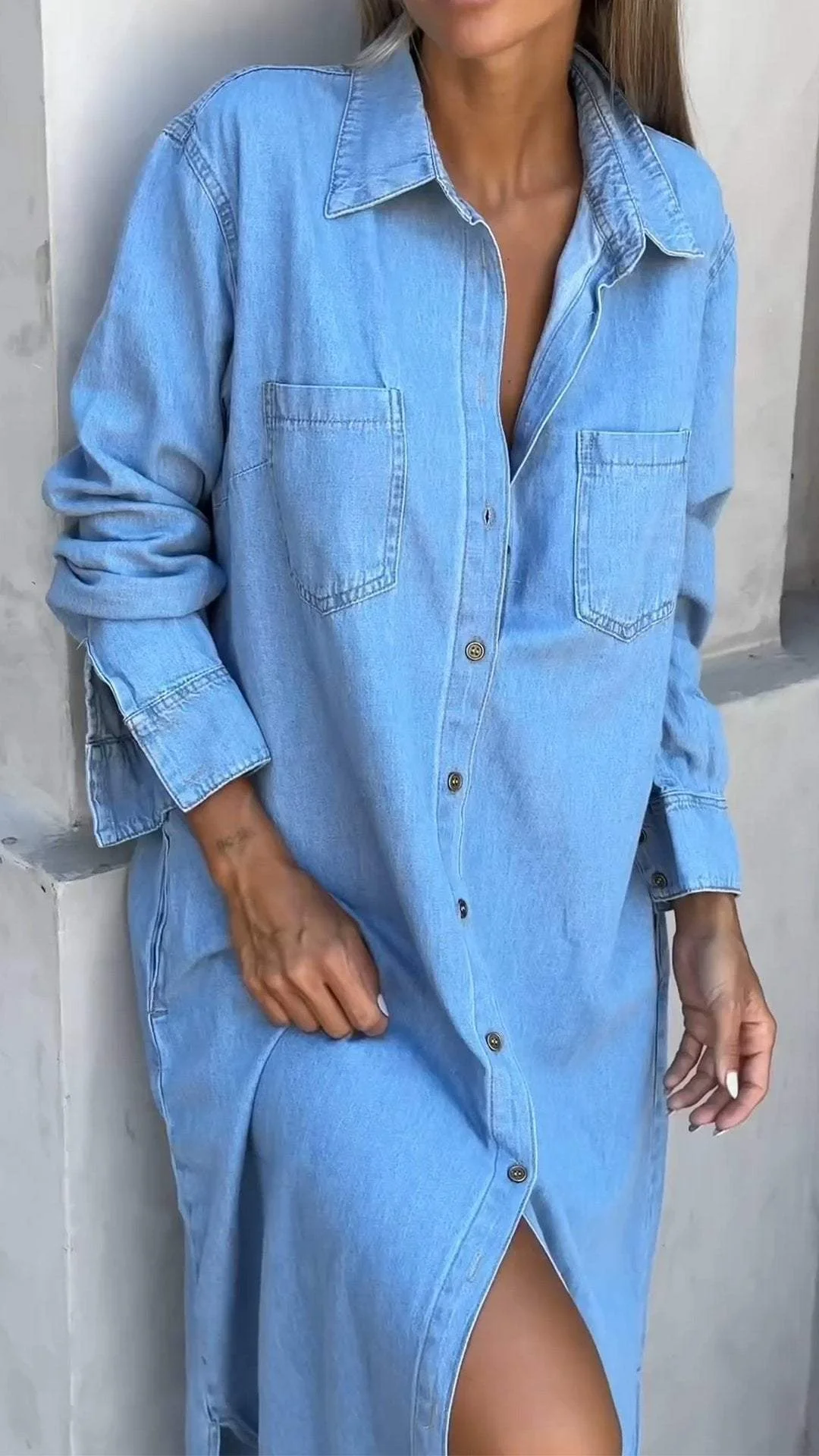 Delana - Lässiges Button-Down-Kleid