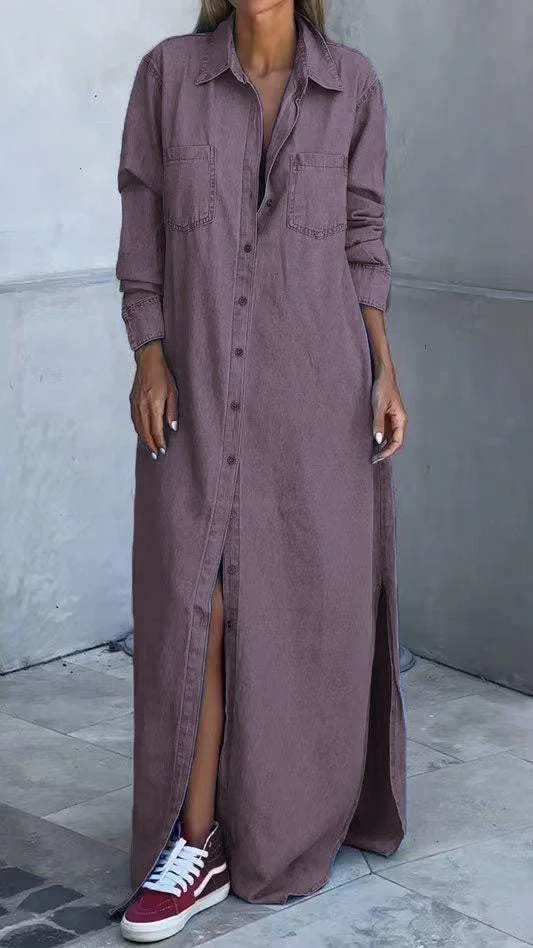 Delana - Lässiges Button-Down-Kleid