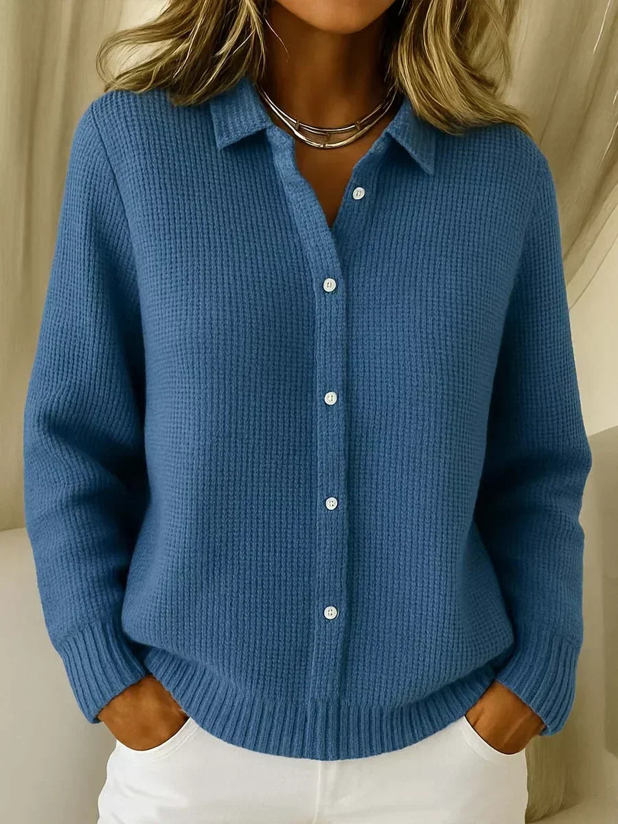 KATRINA™ | Strukturierte Strickjacke mit Knöpfen