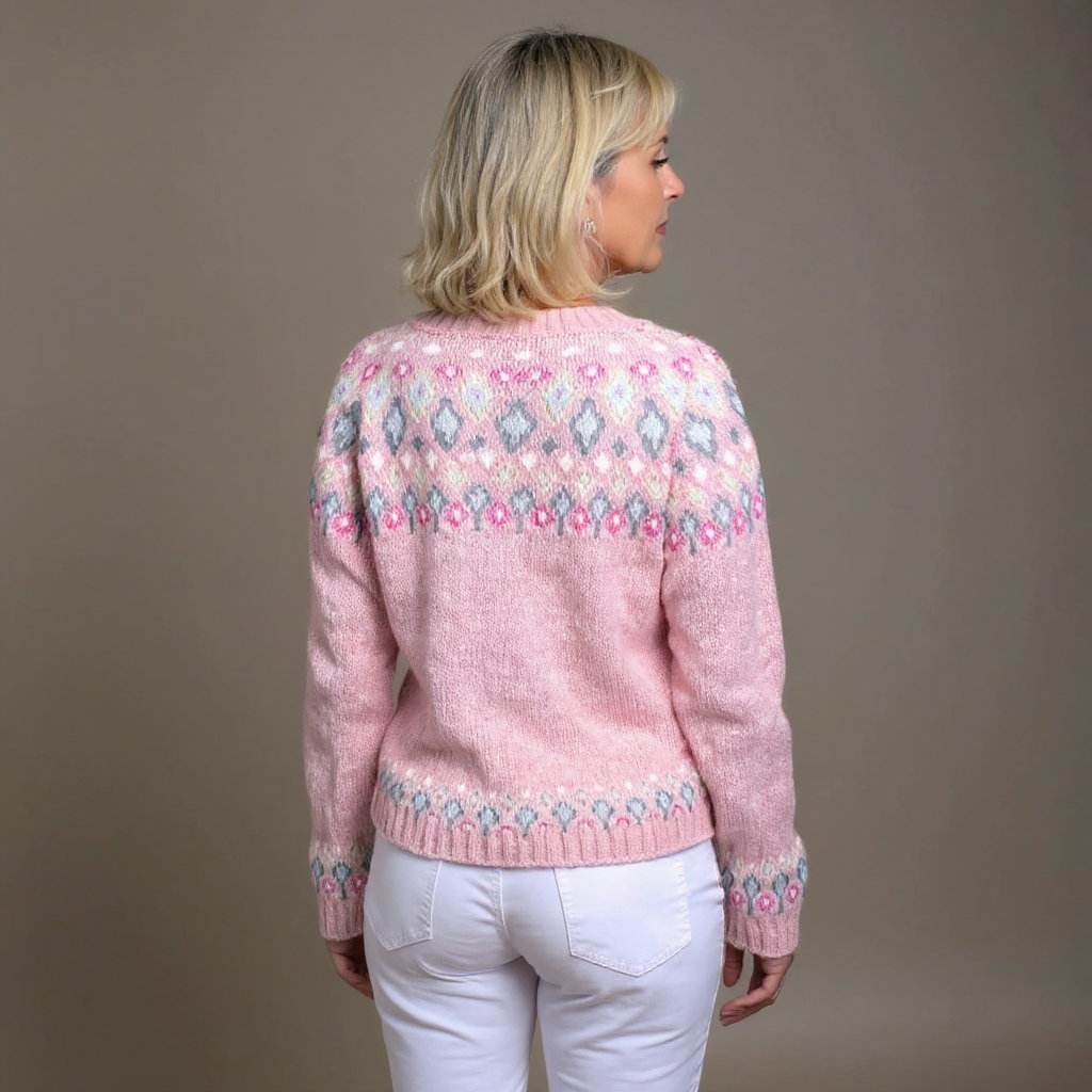 Hazel | Rosa Komfort-Cardigan