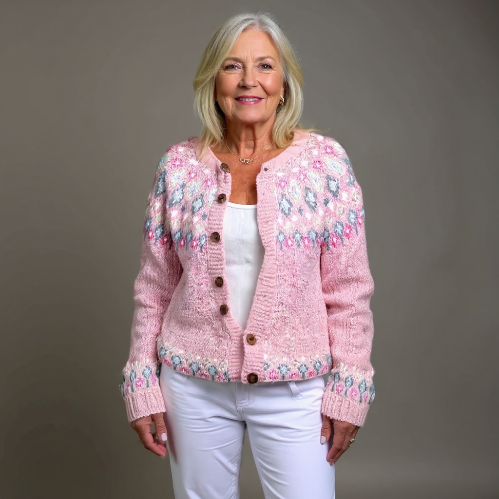 Hazel | Rosa Komfort-Cardigan