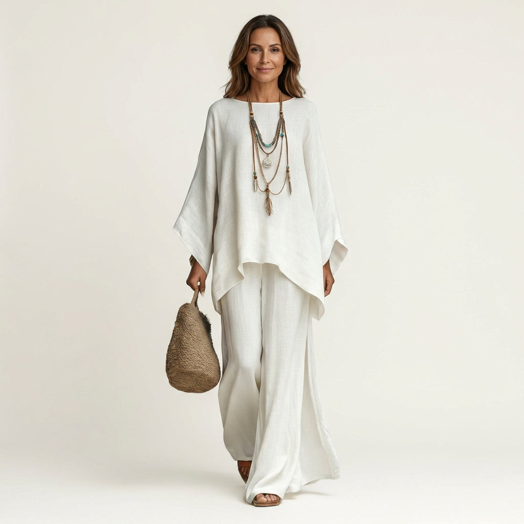 Majolie | Boho-Set aus Leinenmischung