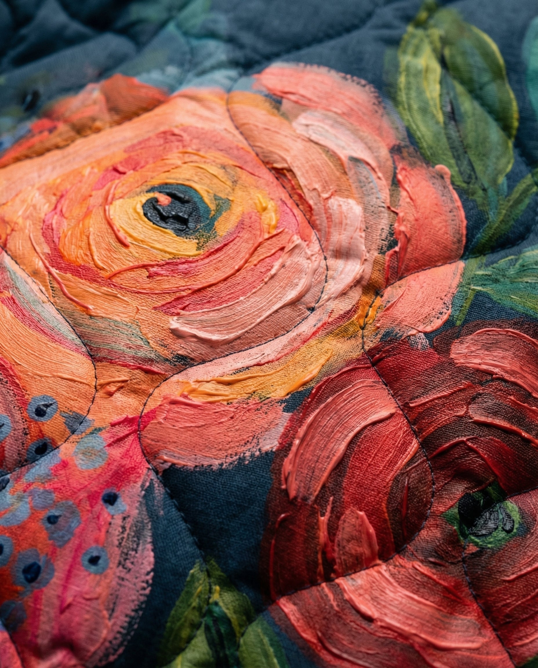 AMAYA | VINTAGE-STEPPJACKE MIT BLUMENPRINT