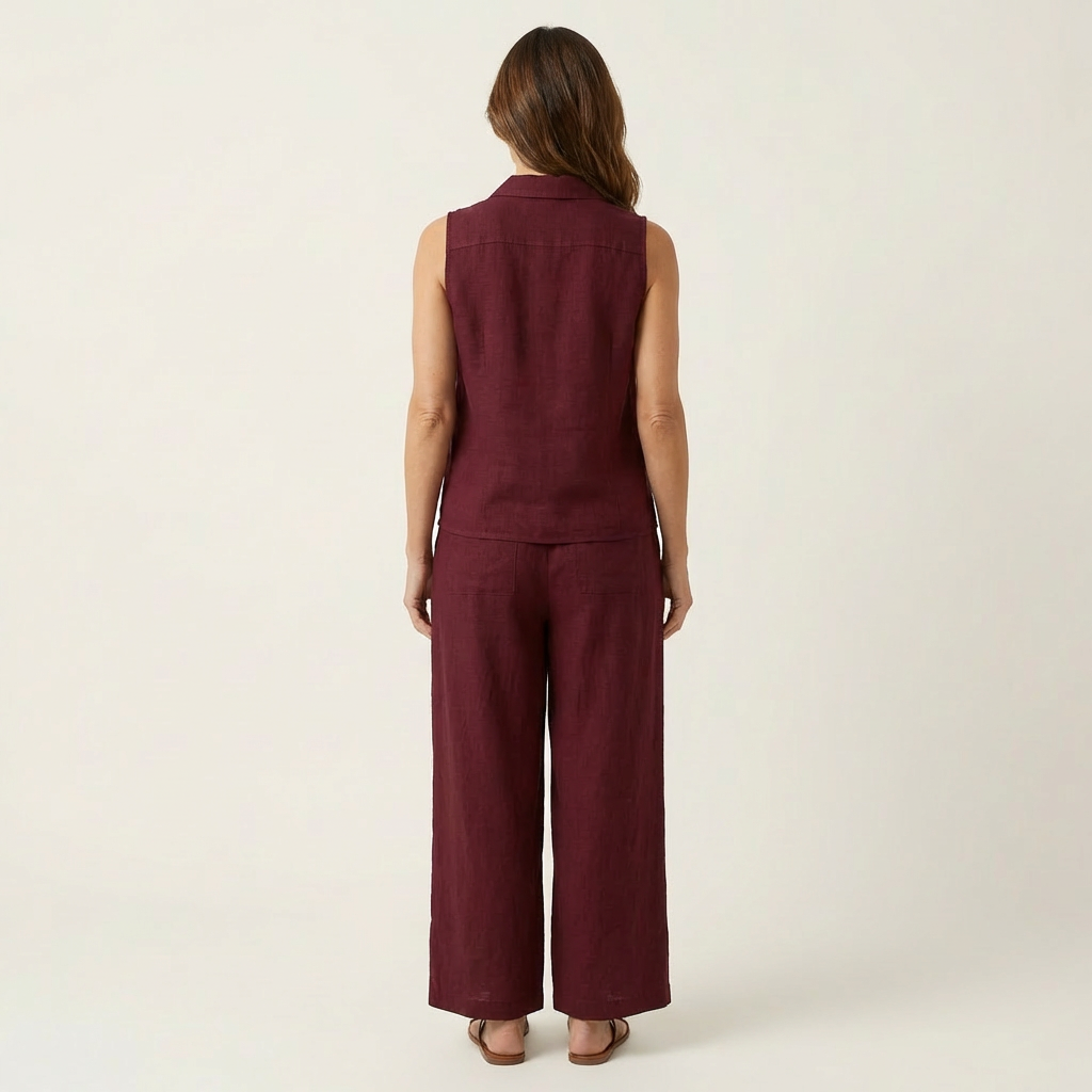 Twiila | Set aus Wickeloberteil und Hose mit weitem Bein