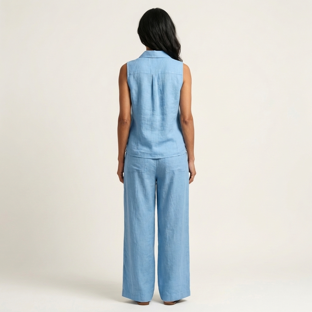 Twiila | Set aus Wickeloberteil und Hose mit weitem Bein