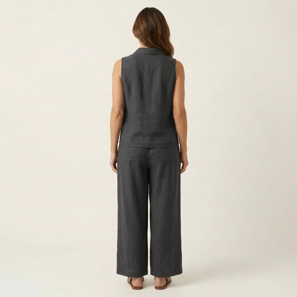 Twiila | Set aus Wickeloberteil und Hose mit weitem Bein