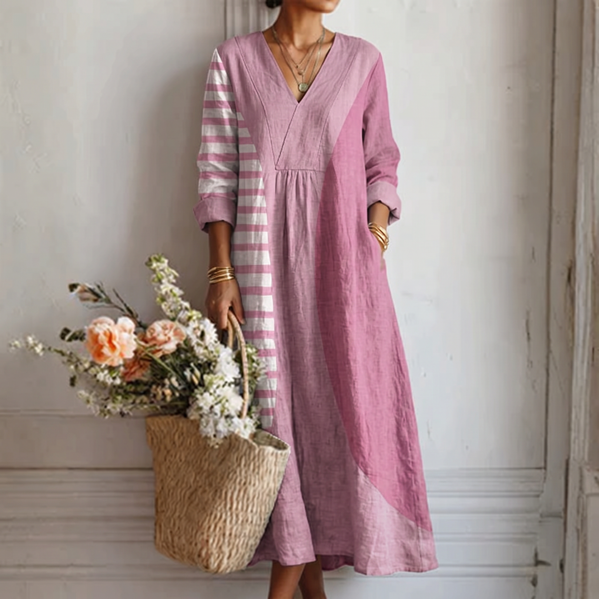 Maya™ | Modernes Kleid mit abstraktem Muster
