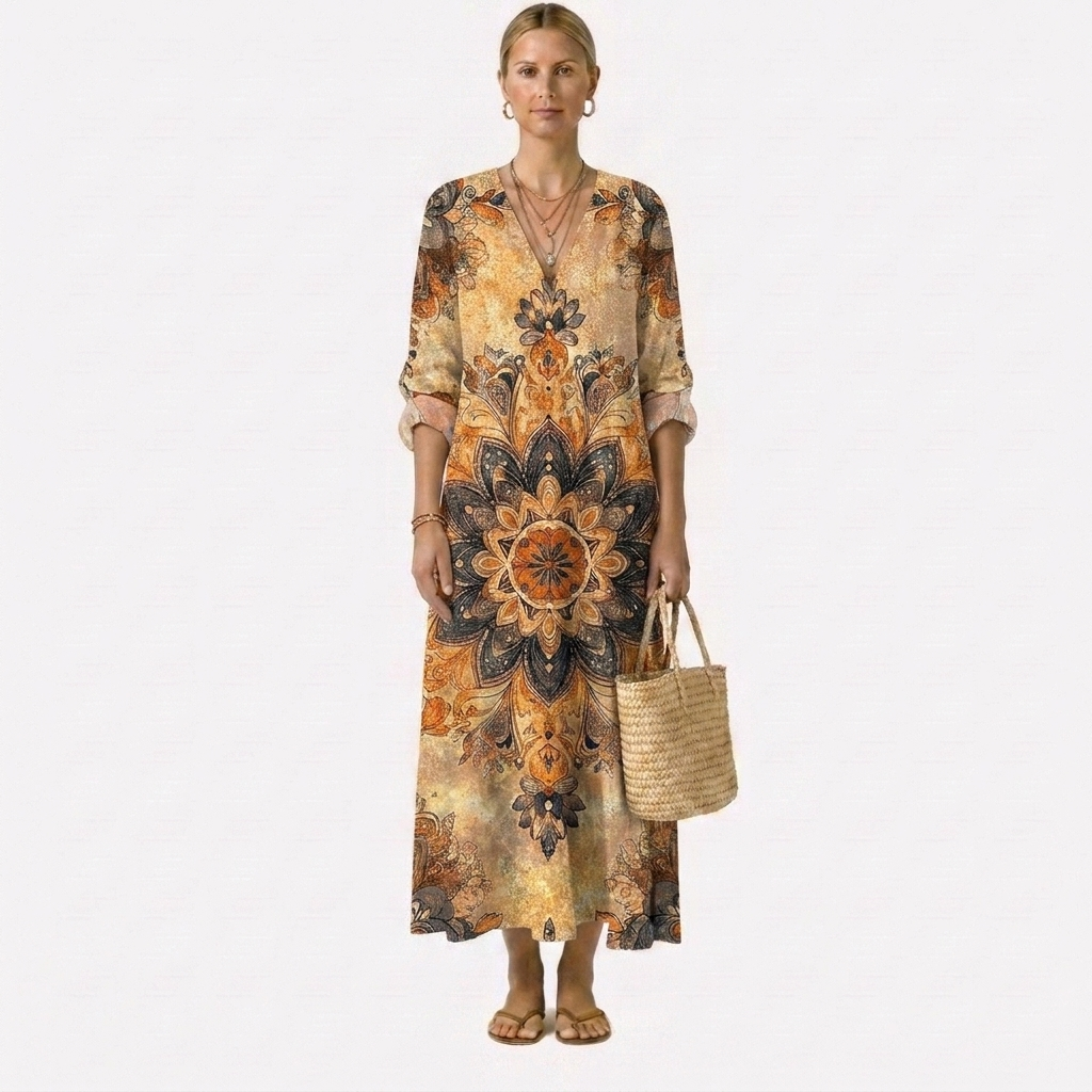 Dora™ | Florales Kleid mit natürlicher Eleganz