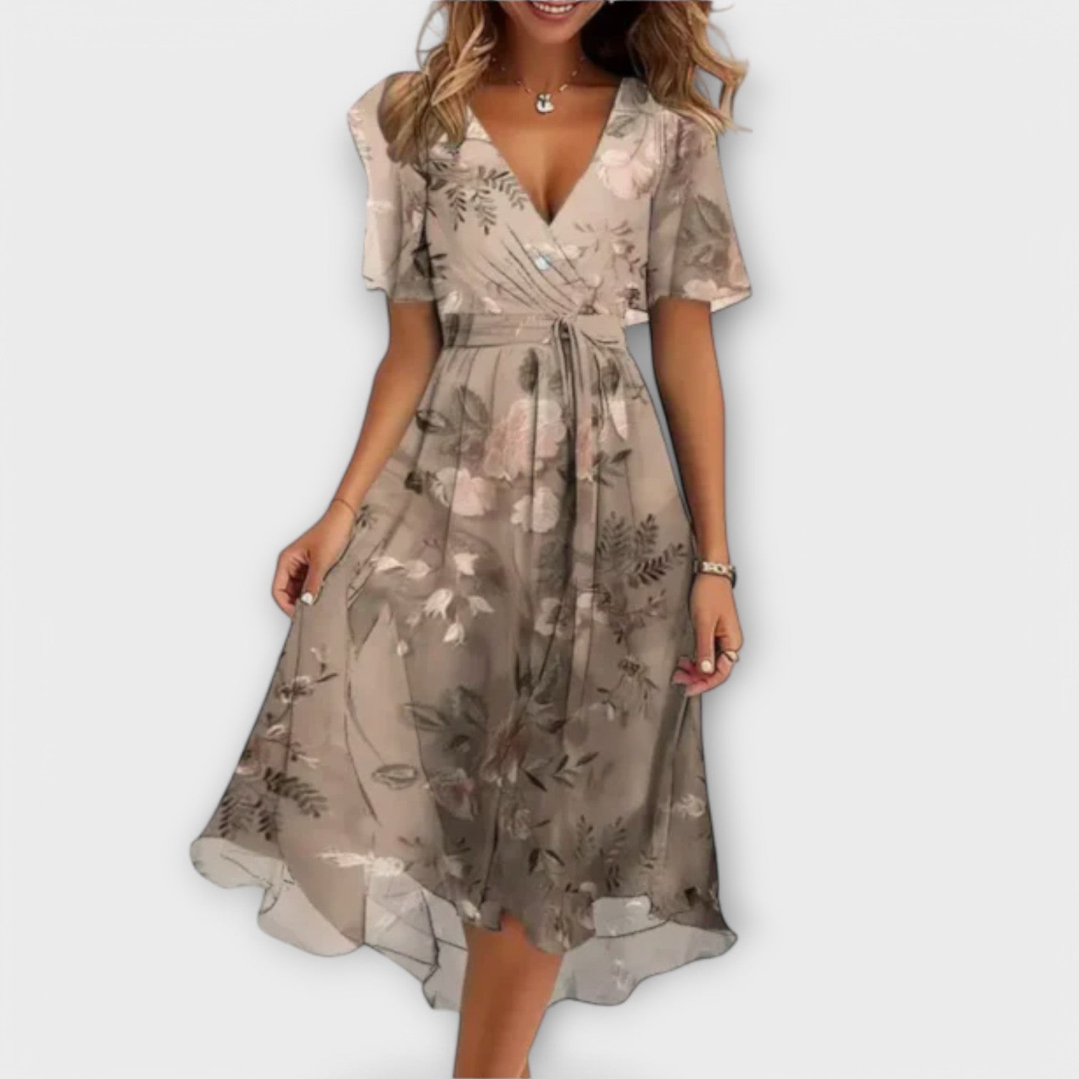 Bianca™ | Damenkleid mit V-Ausschnitt