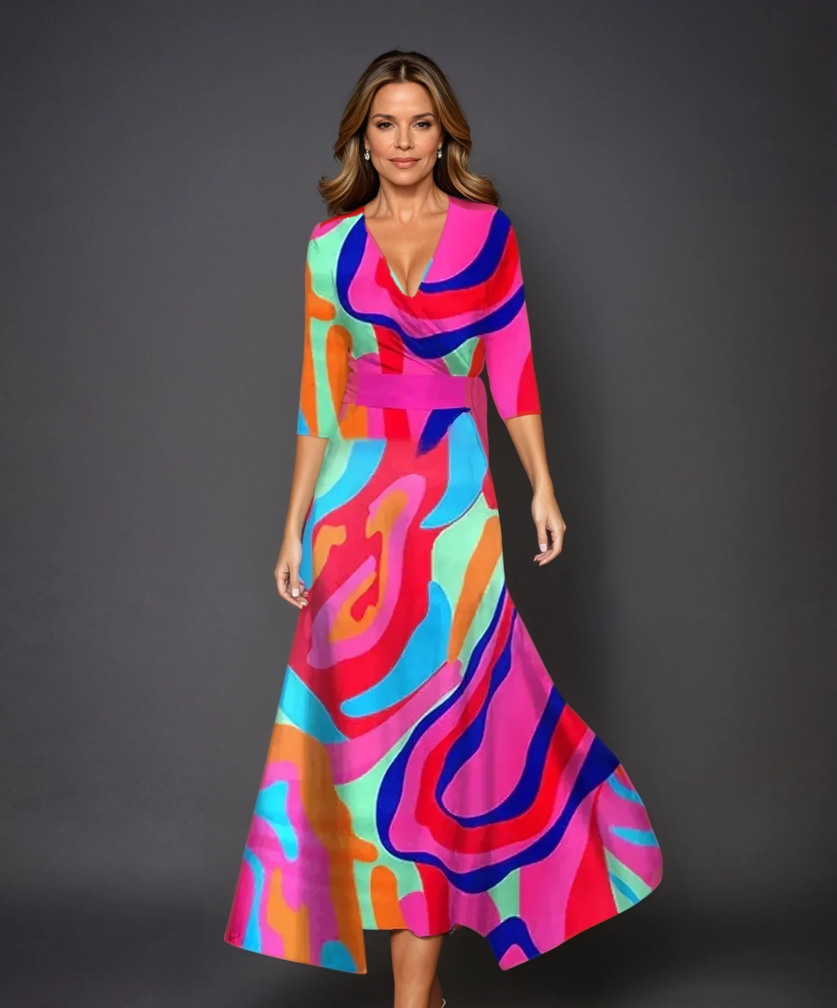 Aria™ | Chic Kleid mit Blumendruck