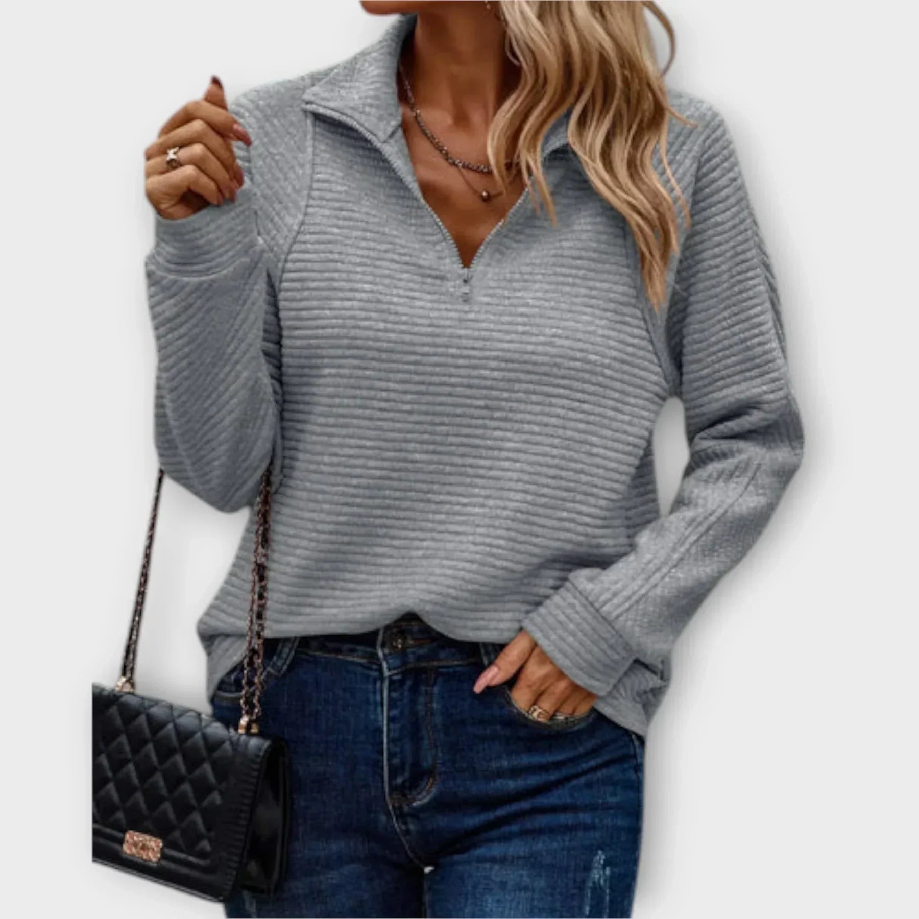 Dalia™ Pullover mit halbem Reißverschluss
