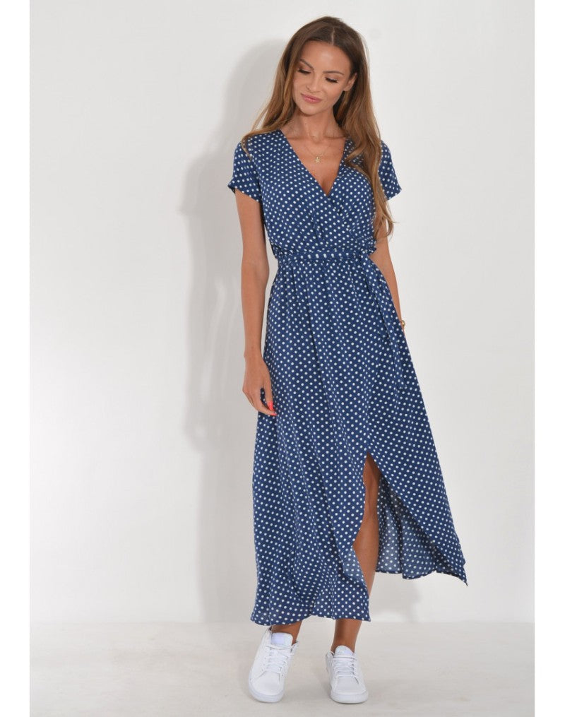 Talia™ | Stilvolles Blumenkleid mit V-Ausschnitt