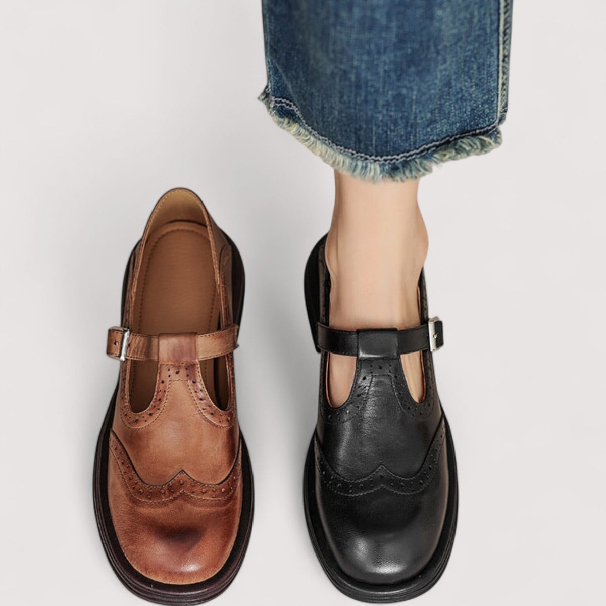 Margery | Gepolsterte Mary-Jane-Schuhe