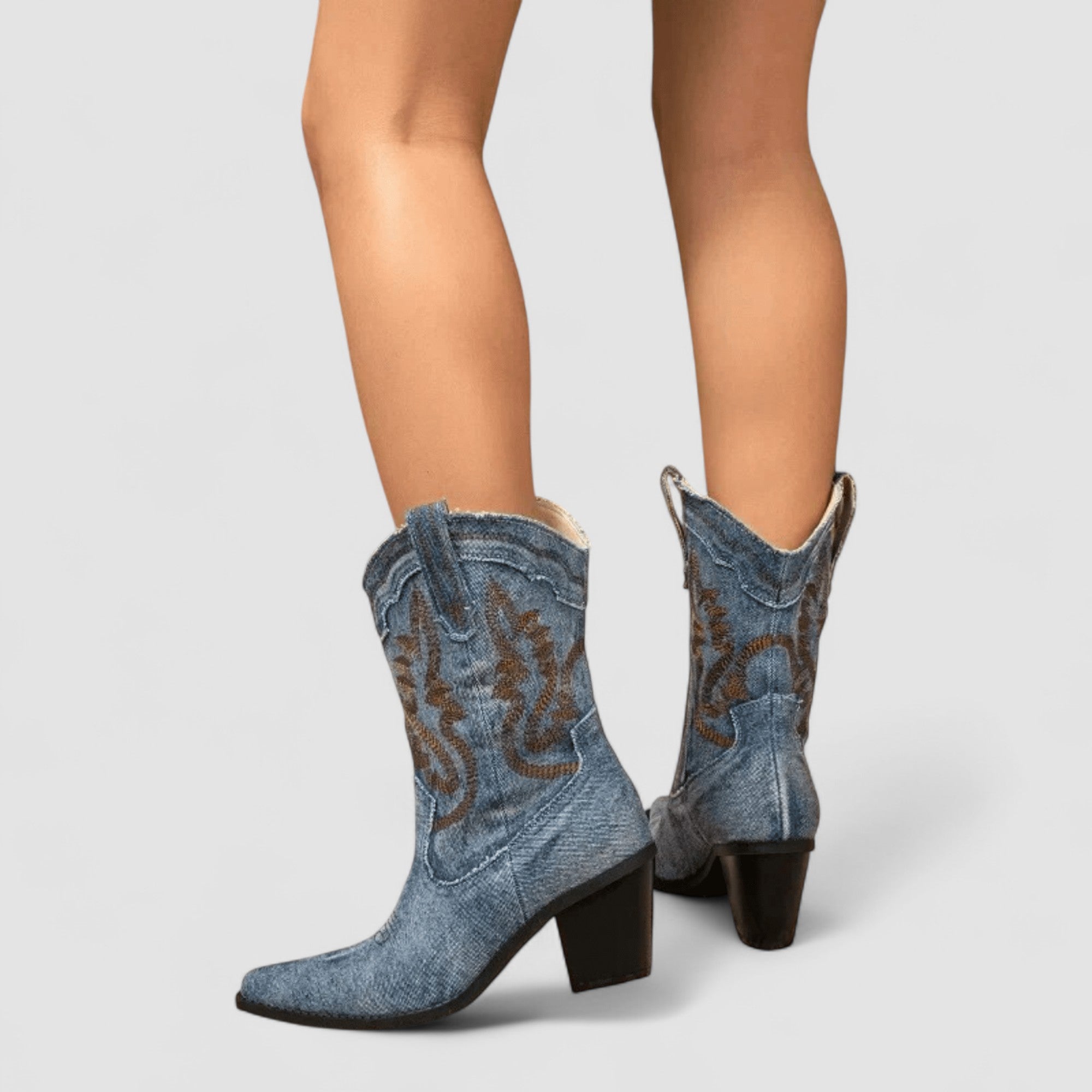 Callie | Bestickte Western-Stiefeletten