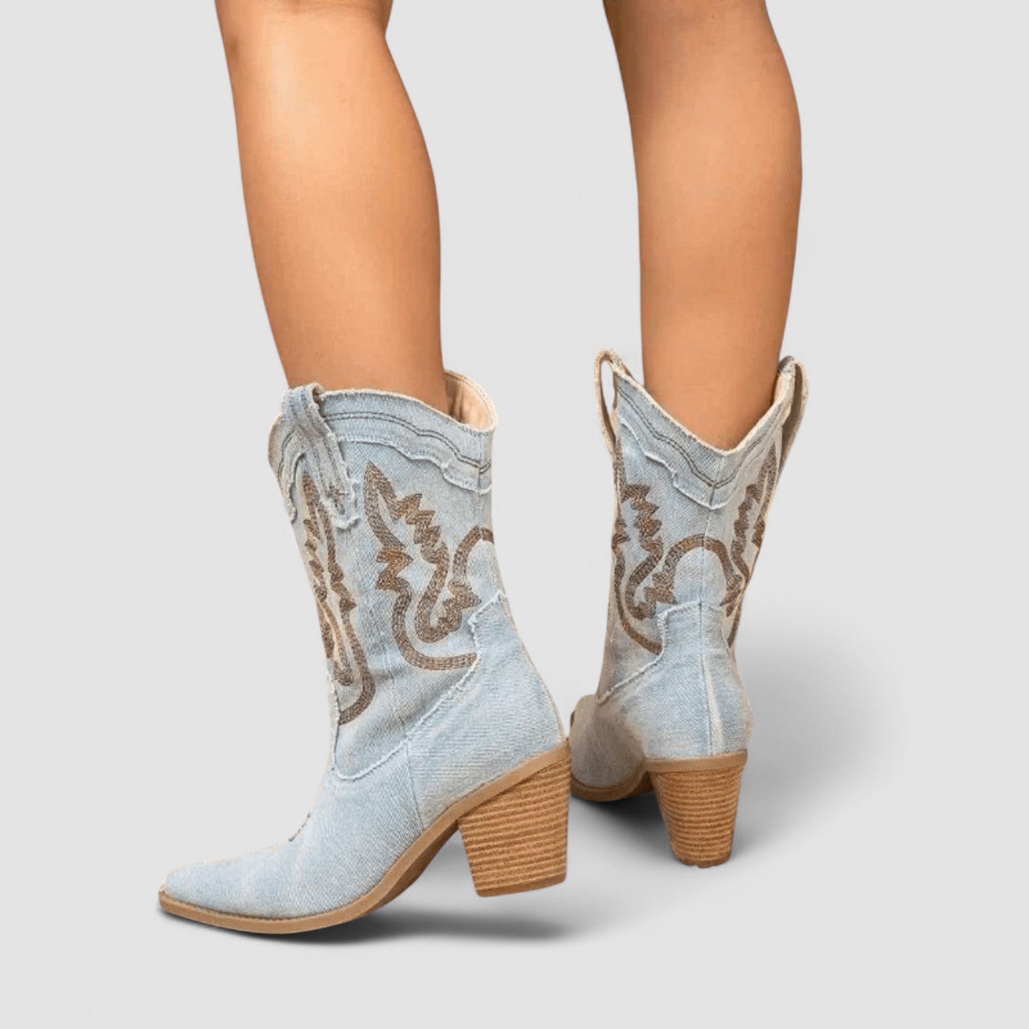 Callie | Bestickte Western-Stiefeletten