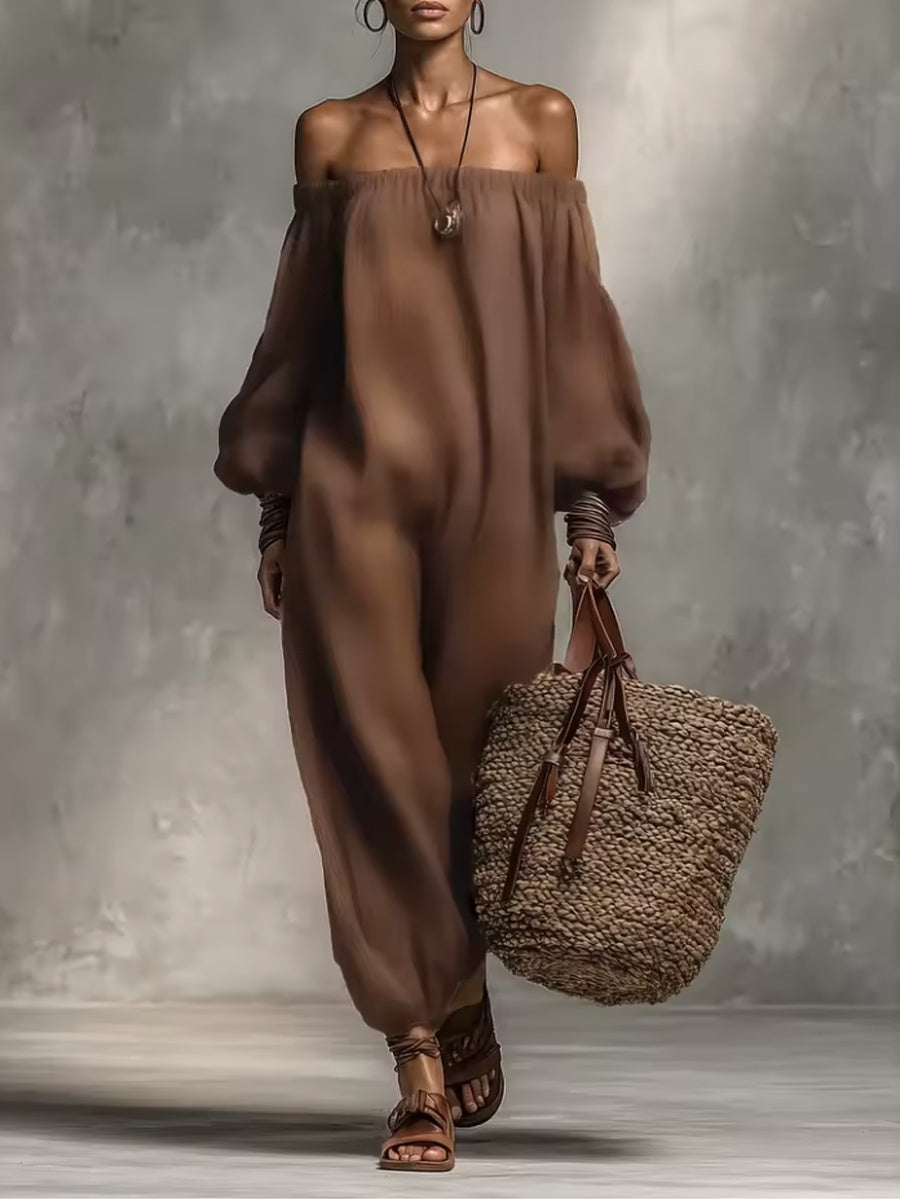 Fenna | Bustier-Overall mit Ärmeln