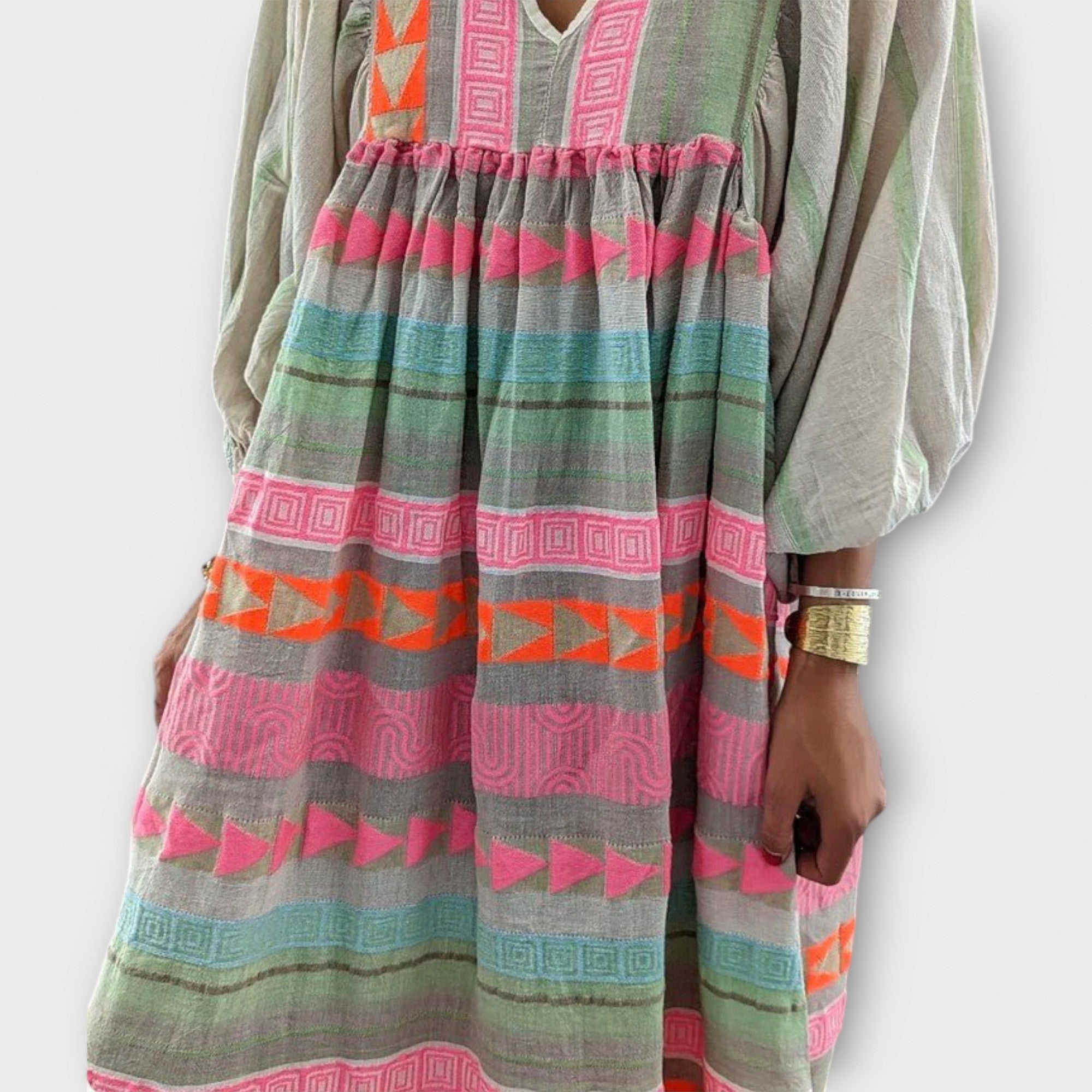 Dana™ | Buntes Kleid in A-Linie