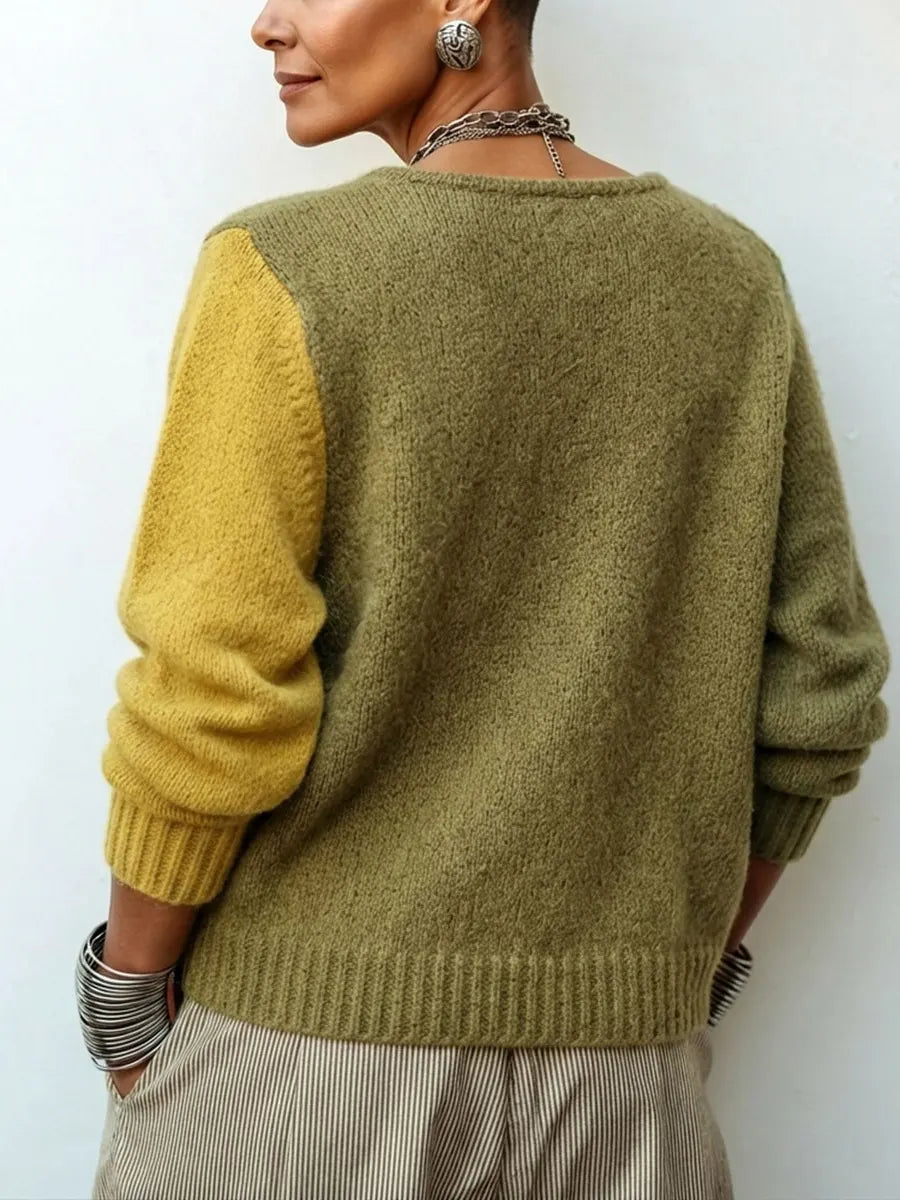 Constance – Colorblock-Strickpullover