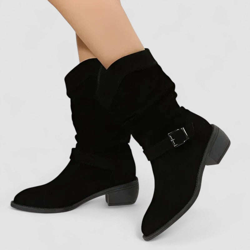 Elyse | Westernstiefel mit gerafftem Schaft