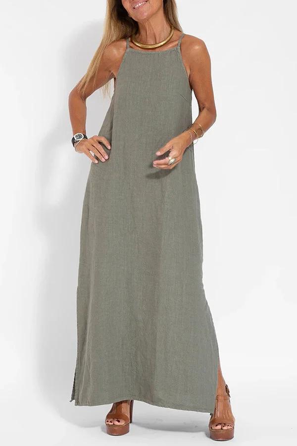 ALWINE I NECKHOLDER-KLEID