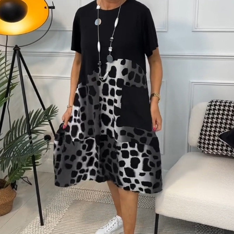 Hansine – lockeres Printkleid mit Taschen