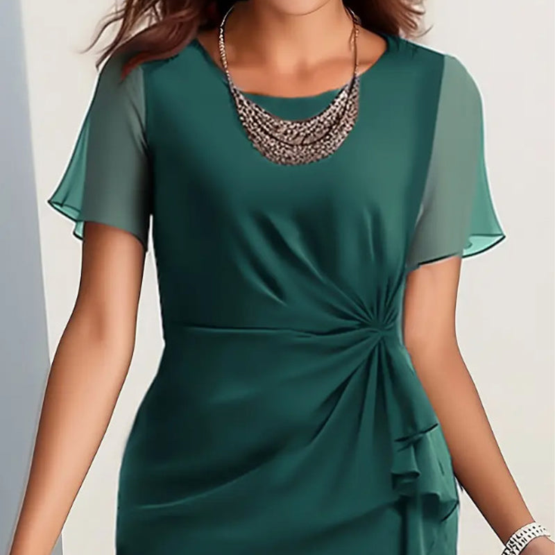 Amelia – Elegantes drapiertes Kleid