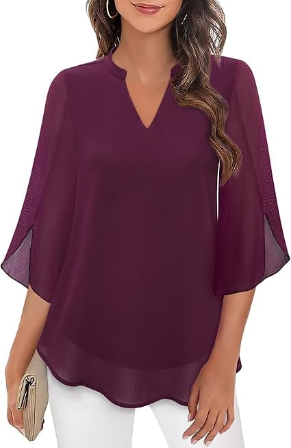 Zanyelle - Weich fallende Bluse in Lagenoptik