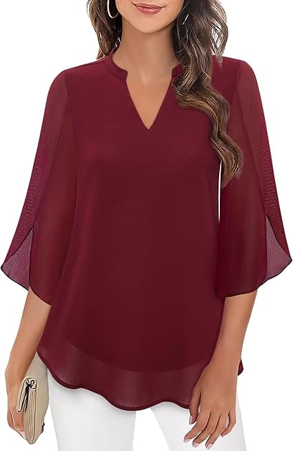 Zanyelle - Weich fallende Bluse in Lagenoptik