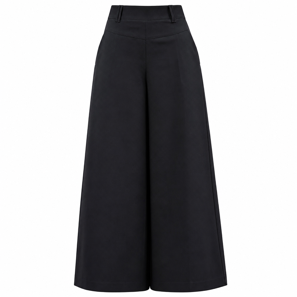 Elena – Elegante High-Waist-Hose mit weitem Bein