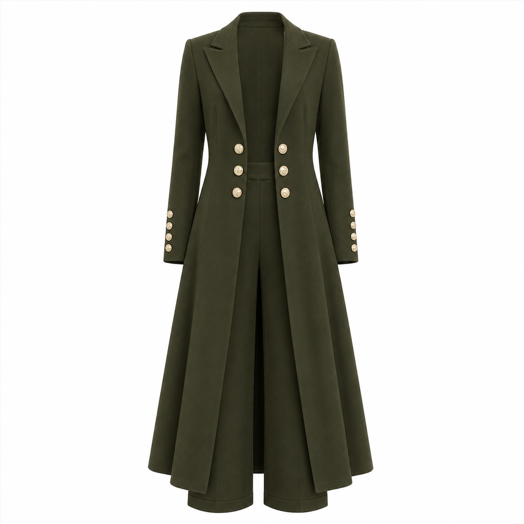 Kamma – Elegantes Strickset mit langem Blazer