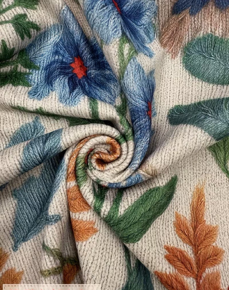 Tabitha™ | Reißverschluss-Cardigan mit botanischen Gartenblumen