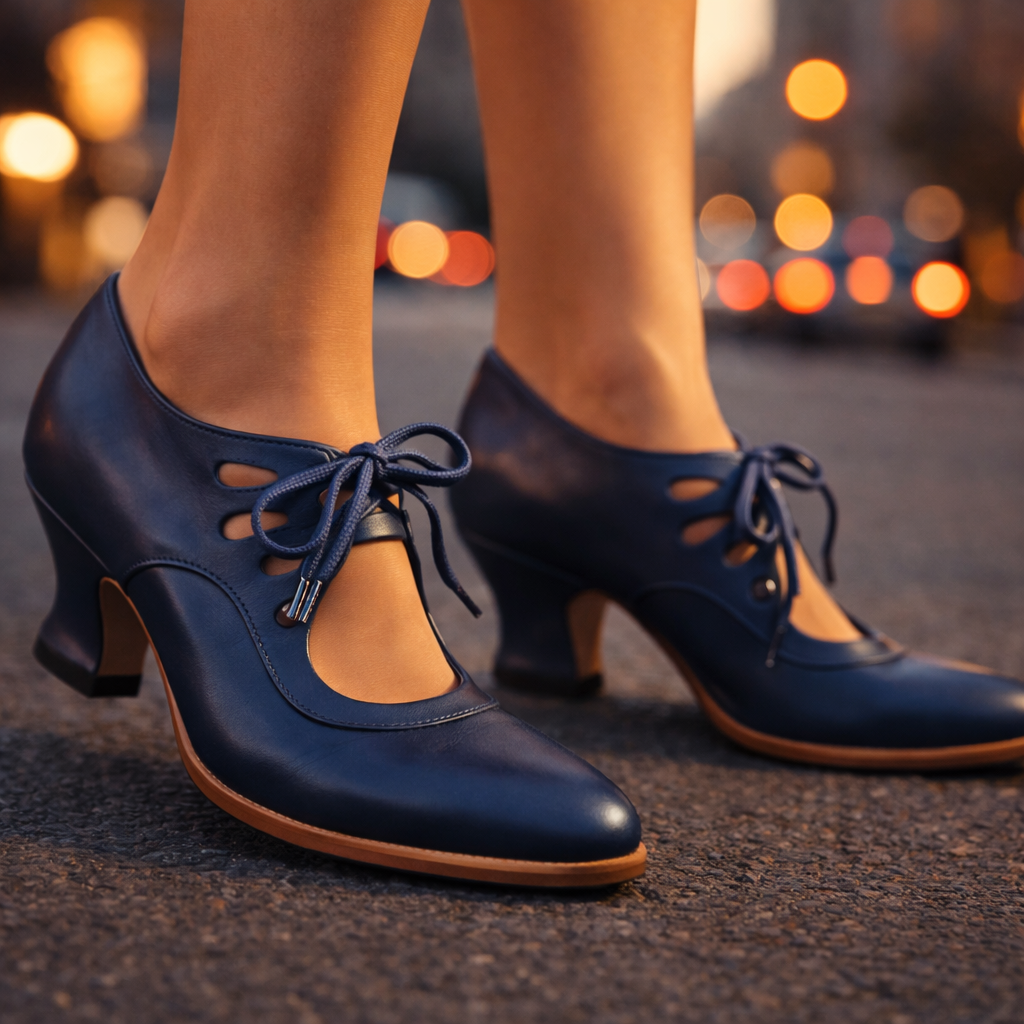 Freya | Retro-Schnürpumps Sylvie