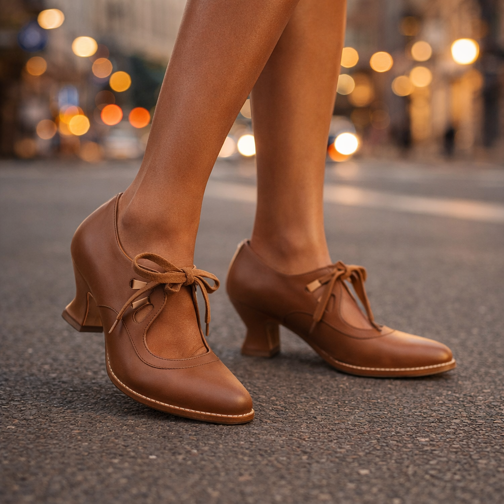 Freya | Retro-Schnürpumps Sylvie
