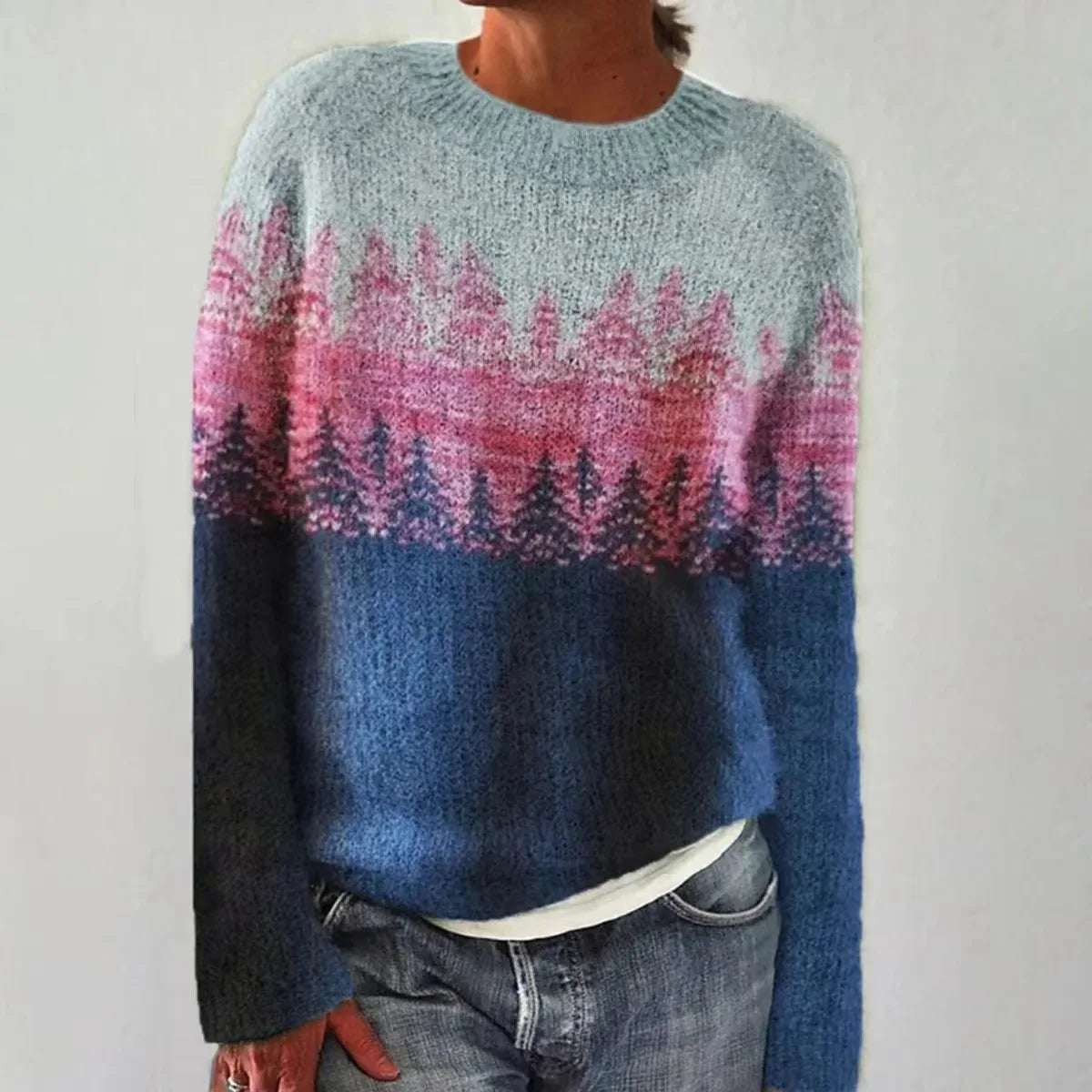 Georgia - Retro-Strickpullover im skandinavischen Stil