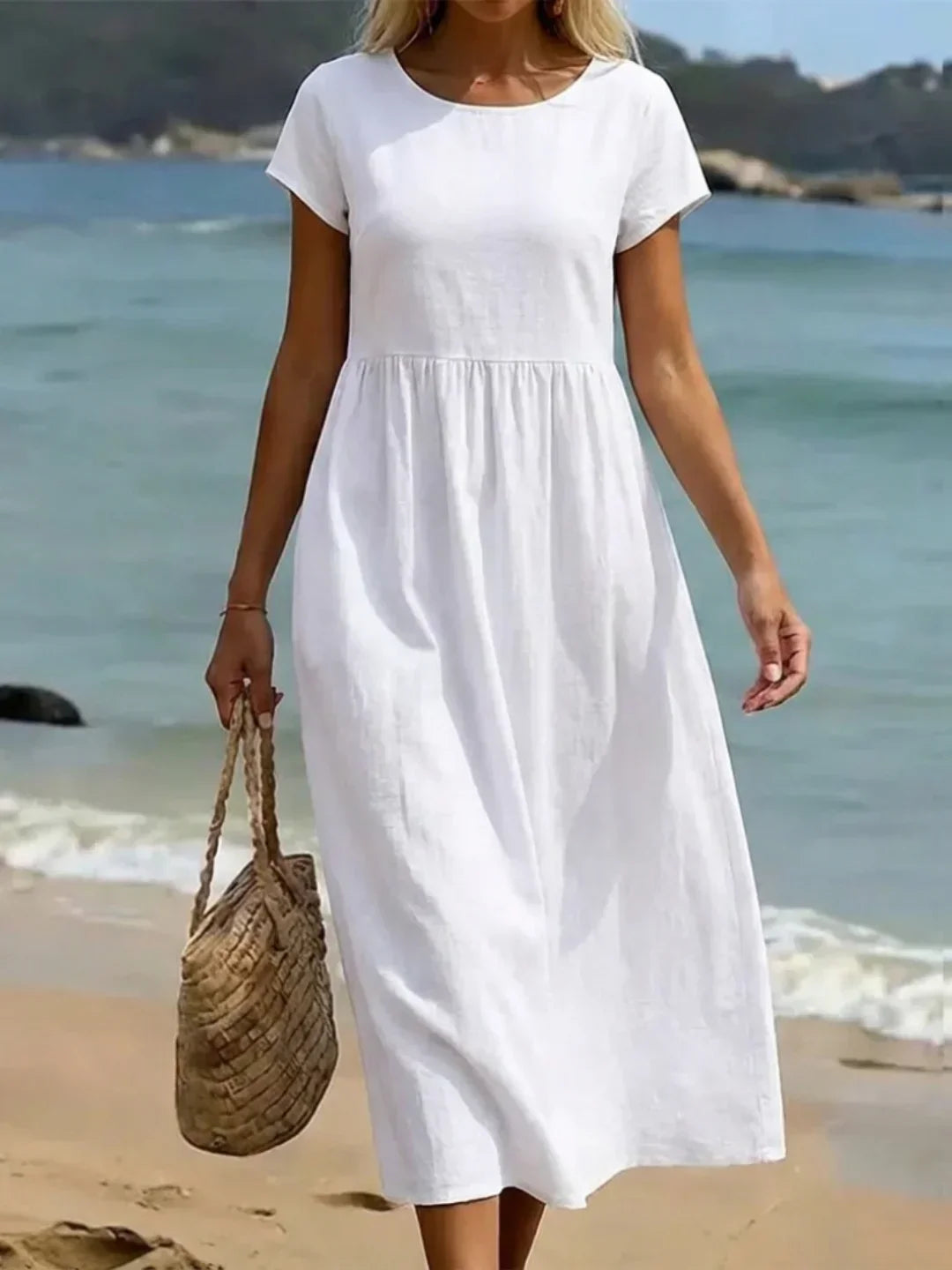 Ursina™ | Midikleid aus fließendem Stoff