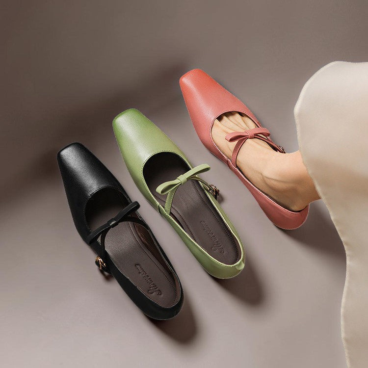 Mette | Elegante Mary-Jane-Schuhe mit Schleife