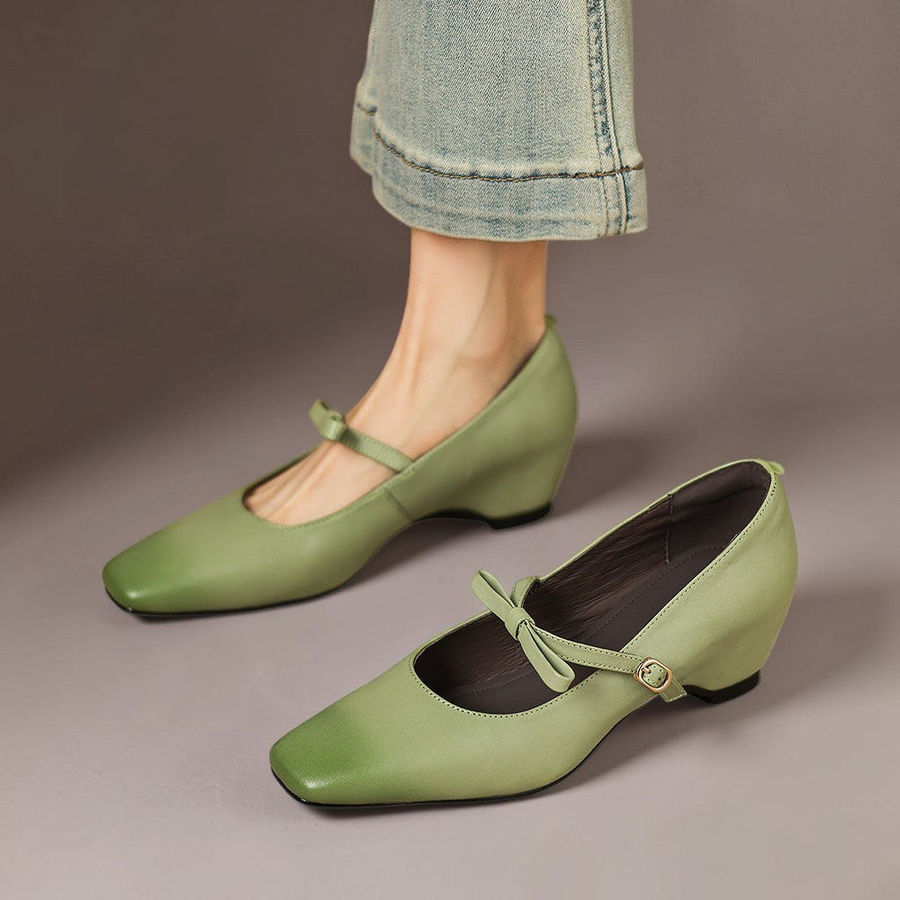 Mette | Elegante Mary-Jane-Schuhe mit Schleife