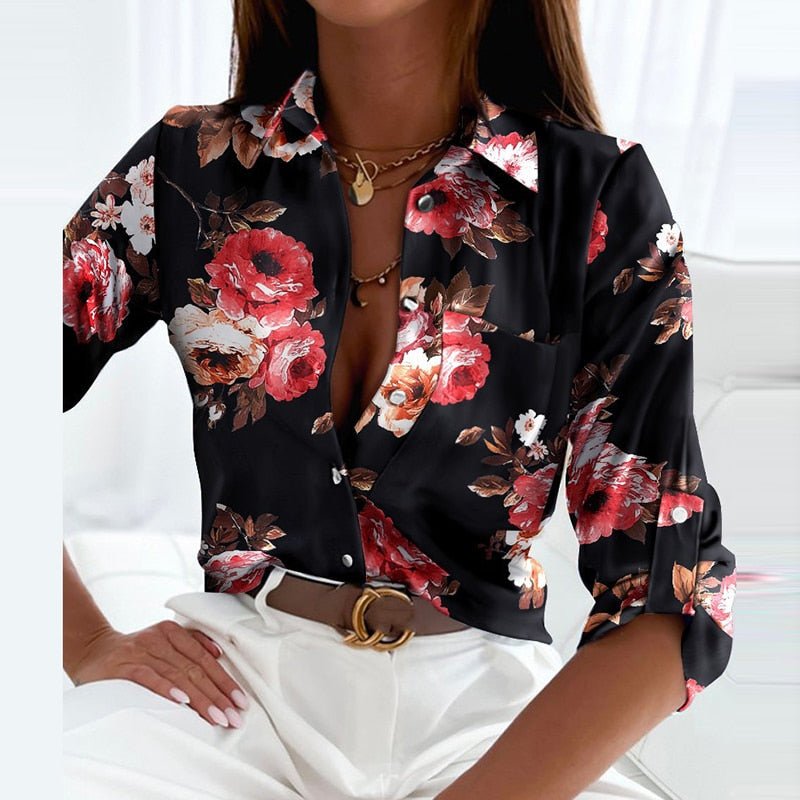 Linda | Bluse mit Umlegekragen